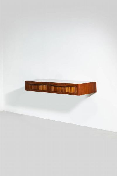 PRODUZIONE ITALIANA : Consolle sospesa con cassetti  - Asta Design - Associazione Nazionale - Case d'Asta italiane