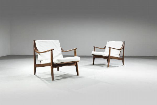 PRODUZIONE ITALIANA : Coppia di poltrone  - Asta Design - Associazione Nazionale - Case d'Asta italiane