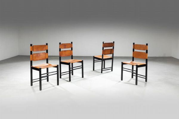PRODUZIONE ITALIANA : Quattro sedie  - Asta Design - Associazione Nazionale - Case d'Asta italiane