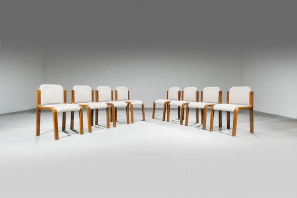 PRODUZIONE ITALIANA : Otto sedie  - Asta Design - Associazione Nazionale - Case d'Asta italiane