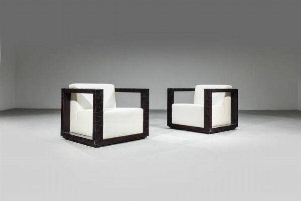ANTONIO CITTERIO : Coppia di poltrone  - Asta Design - Associazione Nazionale - Case d'Asta italiane