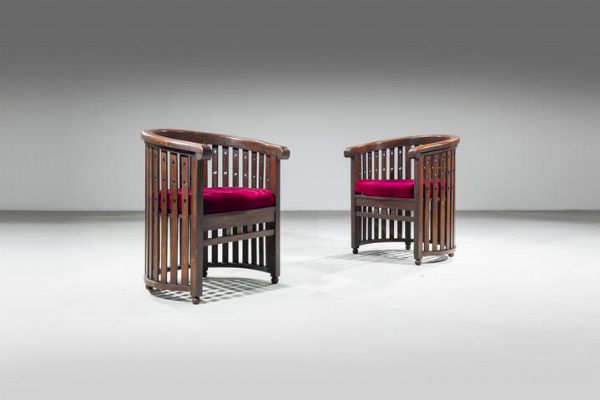 PRODUZIONE ITALIANA : Coppia di poltrone  - Asta Design - Associazione Nazionale - Case d'Asta italiane