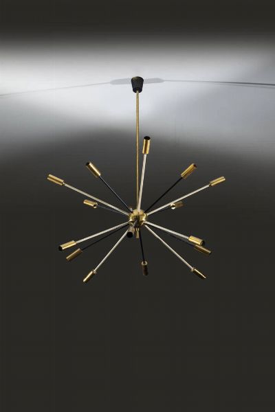 STILNOVO : Lampadario sputnik  - Asta Design - Associazione Nazionale - Case d'Asta italiane