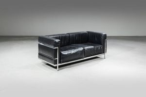 LE CORBUSIER - Divano a due posti mod. LC2