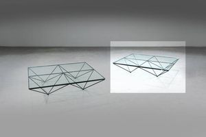 PAOLO PIVA - Coppia di tavolini mod. Alanda