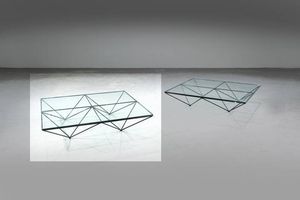 PAOLO PIVA - Coppia di tavolini mod. Alanda