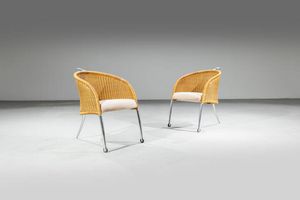 PIER FEDERICO CALIARI - Coppia di poltrone mod. Dehly