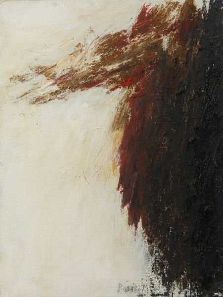 ADRIANO PARISOT Torino 1912 - 2004 : Senza titolo 1963  - Asta Dipinti  - Associazione Nazionale - Case d'Asta italiane