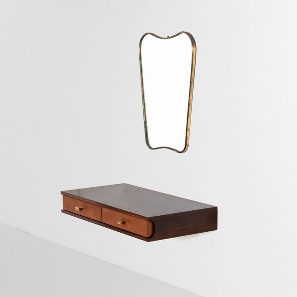 OSVALDO BORSANI : Consolle e specchio  - Asta Design - Associazione Nazionale - Case d'Asta italiane