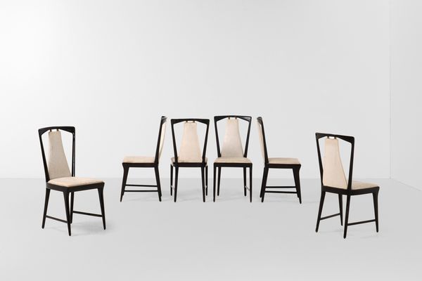 OSVALDO BORSANI : Sei sedie.  - Asta Design - Associazione Nazionale - Case d'Asta italiane