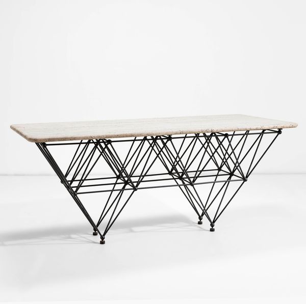 GIOVANNI FERRABINI : Tavolo scultoreo  - Asta Design - Associazione Nazionale - Case d'Asta italiane