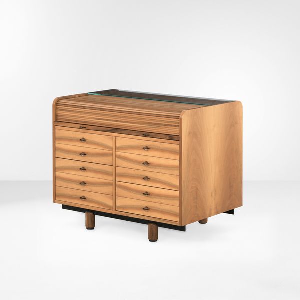 GIANFRANCO FRATTINI : Mobile contenitore scrivania mod. 804  - Asta Design - Associazione Nazionale - Case d'Asta italiane