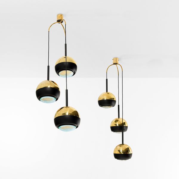 STILNOVO : Due lampade a sospensione  - Asta Design - Associazione Nazionale - Case d'Asta italiane
