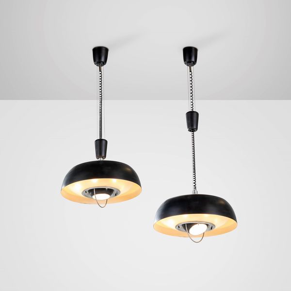 OSCAR TORLASCO : Due lampadari a contrappeso  - Asta Design - Associazione Nazionale - Case d'Asta italiane