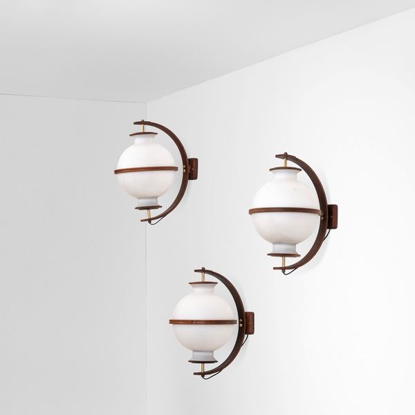 GOFFREDO REGGIANI : Tre lampade a parete  - Asta Design - Associazione Nazionale - Case d'Asta italiane