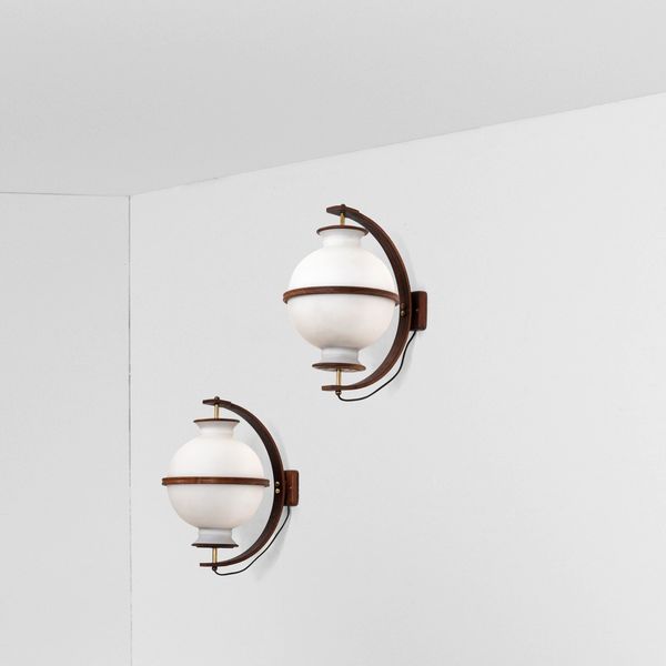GOFFREDO REGGIANI : Due lampade a parete  - Asta Design - Associazione Nazionale - Case d'Asta italiane