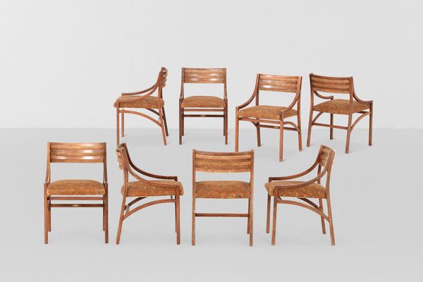 ICO PARISI : Otto sedie mod. 110  - Asta Design - Associazione Nazionale - Case d'Asta italiane