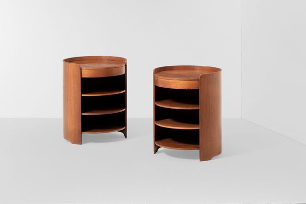 LUIGI CACCIA DOMINIONI : Due comodini mod. Casaccia  - Asta Design - Associazione Nazionale - Case d'Asta italiane