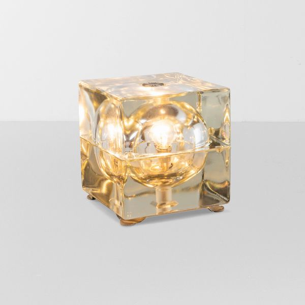 ALESSANDRO MENDINI : Lampada da tavolo mod. Cubosfera  - Asta Design - Associazione Nazionale - Case d'Asta italiane