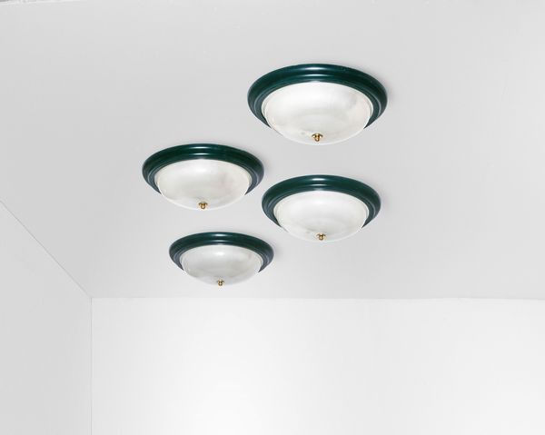 SERGIO MAZZA : Quattro lampade a plafone o a parete  - Asta Design - Associazione Nazionale - Case d'Asta italiane