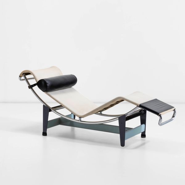 Charlotte Perriand & Le Corbusier : Chaise longue mod. LC4  - Asta Design - Associazione Nazionale - Case d'Asta italiane