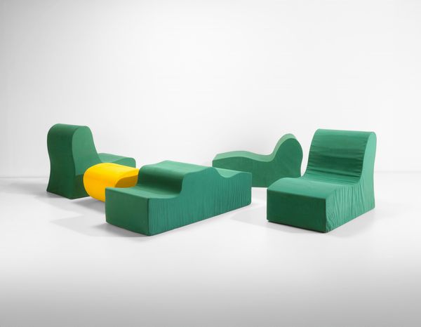 Sebastian Matta : Salotto modulare mod. Malitte  - Asta Design - Associazione Nazionale - Case d'Asta italiane