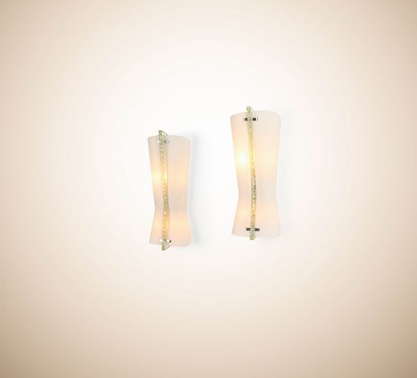 FONTANA ARTE : Due lampade a parete.  - Asta Design - Associazione Nazionale - Case d'Asta italiane