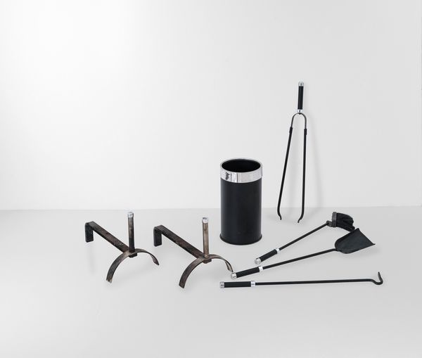 Set da camino.  - Asta Design - Associazione Nazionale - Case d'Asta italiane
