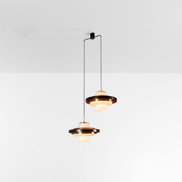 STILNOVO : Lampada a sospensione.  - Asta Design - Associazione Nazionale - Case d'Asta italiane