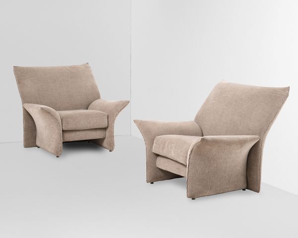 Emilio  Guarnacci : Due poltrone mod. Falena  - Asta Design - Associazione Nazionale - Case d'Asta italiane