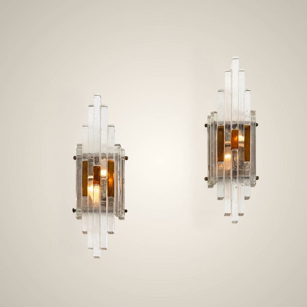 POLIARTE : Due lampade a parete  - Asta Design - Associazione Nazionale - Case d'Asta italiane