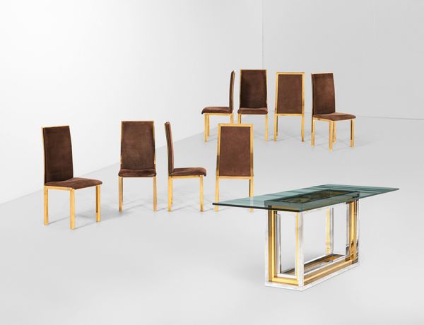 Tavolo e otto sedie  - Asta Design - Associazione Nazionale - Case d'Asta italiane