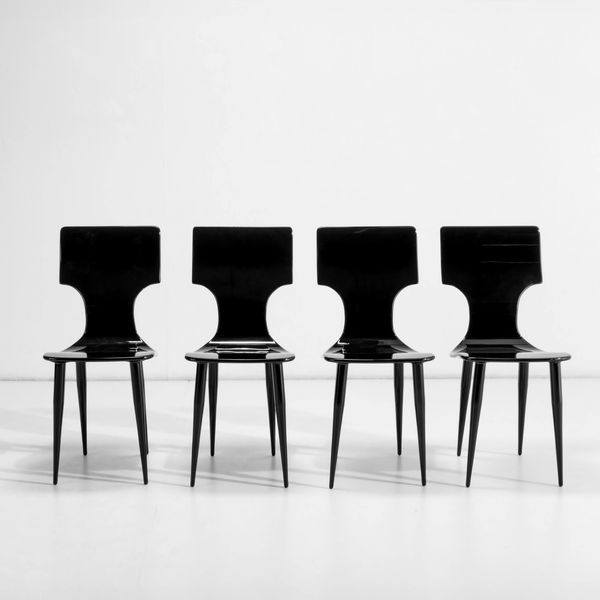 Piero Fornasetti : Quattro sedie  - Asta Design - Associazione Nazionale - Case d'Asta italiane