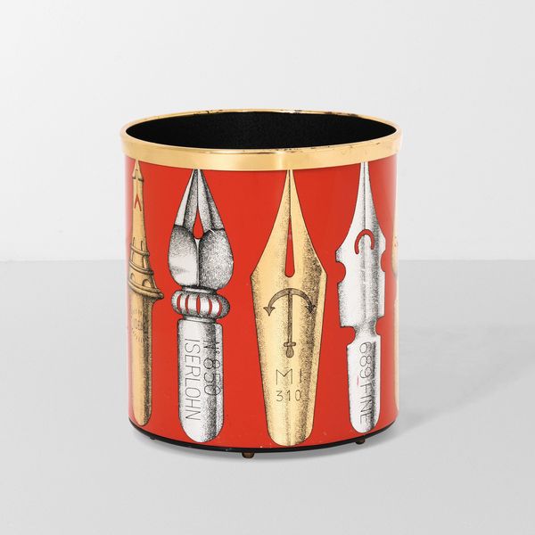 Piero Fornasetti : Portacarte Pennini  - Asta Design - Associazione Nazionale - Case d'Asta italiane