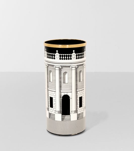 Piero Fornasetti : Portaombrelli Casa con colonne  - Asta Design - Associazione Nazionale - Case d'Asta italiane