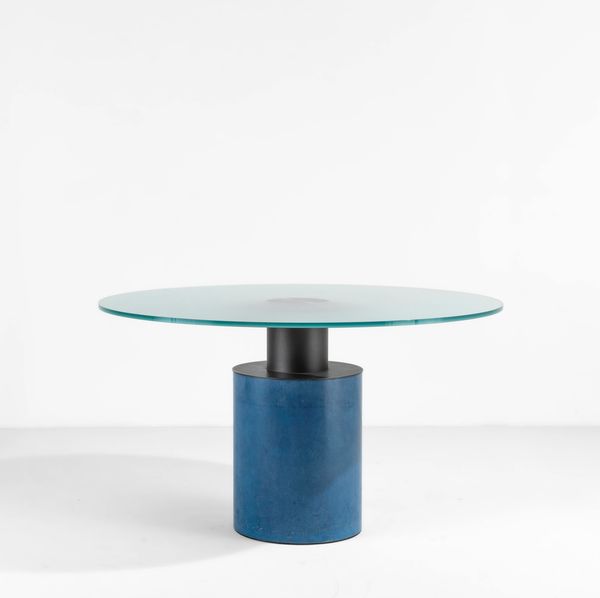 Massimo e Lella Vignelli : Tavolo rotondo mod. Creso  - Asta Design - Associazione Nazionale - Case d'Asta italiane