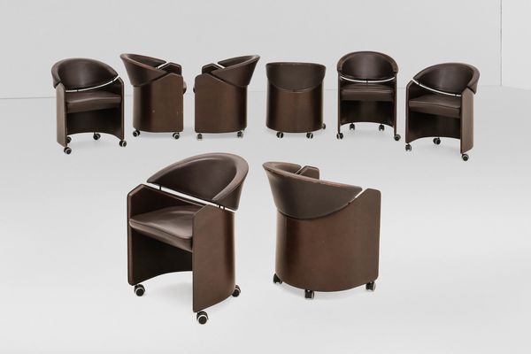 Matteo Grassi : Otto poltrone  - Asta Design - Associazione Nazionale - Case d'Asta italiane