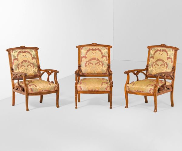 Ernesto Basile : Tre poltrone  - Asta Design - Associazione Nazionale - Case d'Asta italiane