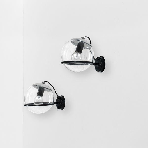 GINO SARFATTI : Due lampade a parete mod. 238/1  - Asta Design - Associazione Nazionale - Case d'Asta italiane