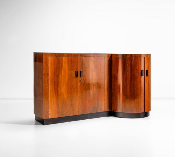 Giuseppe Pagano Pogatschnig e Gino Levi Montalcini : Grande mobile contenitore  - Asta Design - Associazione Nazionale - Case d'Asta italiane