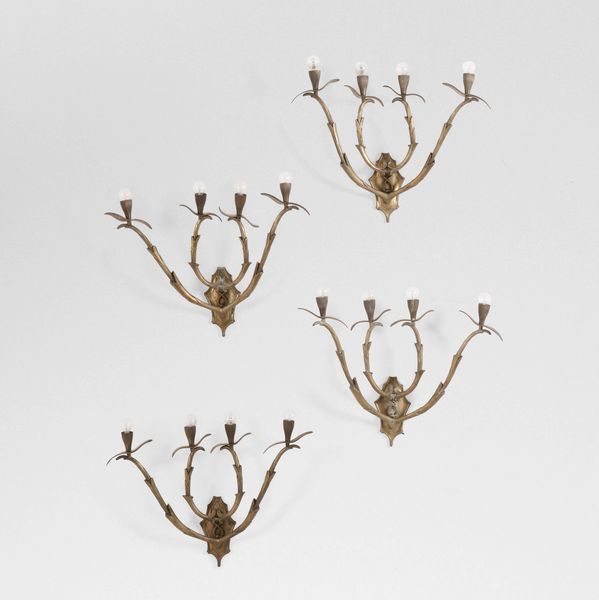 Quattro grandi lampade a parete.  - Asta Design - Associazione Nazionale - Case d'Asta italiane