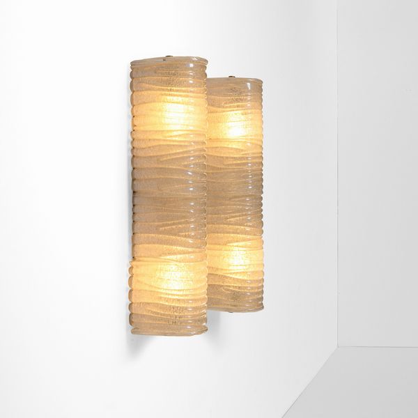 Barovier & Toso : Due lampade a parete  - Asta Design - Associazione Nazionale - Case d'Asta italiane