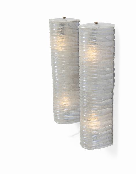 Barovier & Toso : Due lampade a parete  - Asta Design - Associazione Nazionale - Case d'Asta italiane