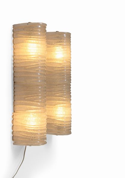 Barovier & Toso : Due lampade a parete  - Asta Design - Associazione Nazionale - Case d'Asta italiane