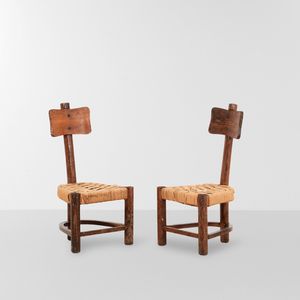 Maurizio Tempestini, Attribuito a - Due sedie a tripode.