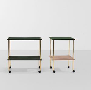 LUIGI CACCIA DOMINIONI - Due carrelli portavivande mod. T9