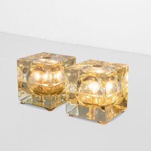 ALESSANDRO MENDINI - Due lampade da tavolo mod. Cubosfera