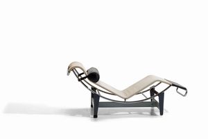 Charlotte Perriand & Le Corbusier : Chaise longue mod. LC4  - Asta Design - Associazione Nazionale - Case d'Asta italiane