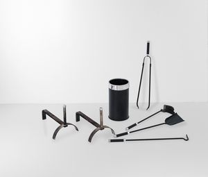 Set da camino.  - Asta Design - Associazione Nazionale - Case d'Asta italiane