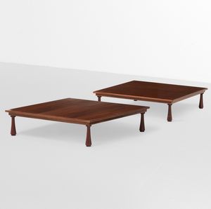 ANGELO MANGIAROTTI - Due tavoli bassi